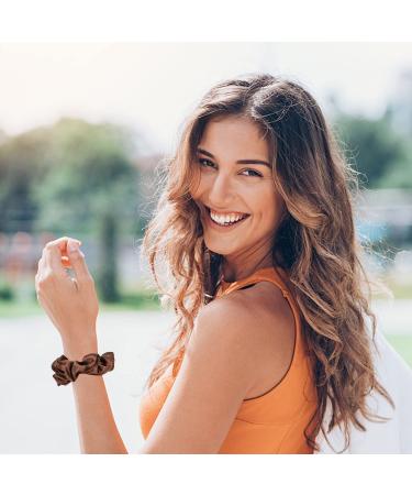 Jumbo Satin Hair Scrunchies for Women - 6PCS Oversized Scrunchie Set for Thick Hair - Buy Online on GoSupps.com