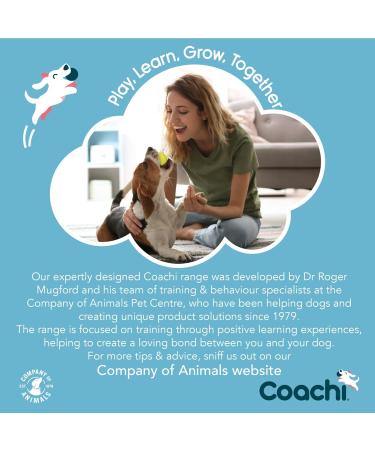 Coachi Whizzclick 2-in-1 Dog Training Clicker & Whistle | Recall & Reward Tool with Reflective Lanyard | Navy/Light Blue | Suitable for Dogs & Puppies - Buy Online on GoSupps.com