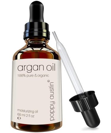 Argan oil organic cold -pressed - huge 60ml 4x more nutrients vegan cruples free 100% pure organically & handmade - best natural moisture piles for hair split dry skin & face - Buy Online on GoSupps.com