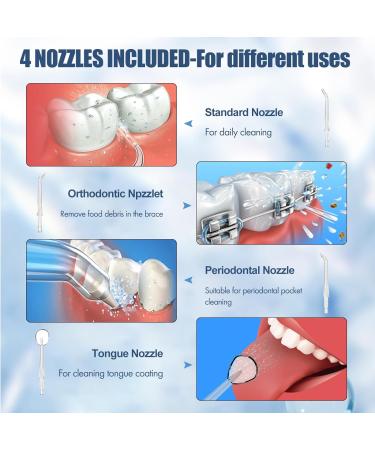 Wireless Mouth Shower - 4 Cleaning Modes IPX7 Waterproof USB Rechargeable Dental Care | Best Portable Tooth Cleaner for Home & Travel - Buy Online on GoSupps.com