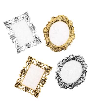 4 Pi ces Palette de M lange Vintage pour Nail Art R sine Palette pour Vernis Ongles Plateau Exposition Multifonction pour Manucure Outil L ger et Facile Nettoyer pour Salon et