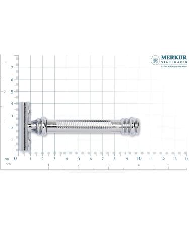 Merkur 38C Barber Pole Razor - Gloss Chrome Closed Comb Ideal for Wet Shaving - Premium German Craftsmanship - Buy Online on GoSupps.com