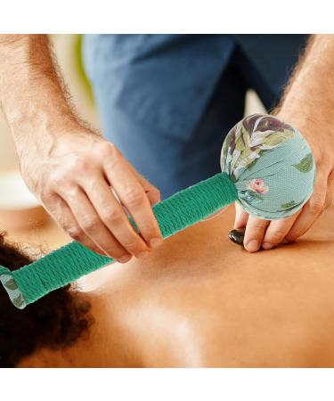 Minkissy Body Massage Tools - 2-Piece Manual Massage Hammer & Soft Cotton Ball | Ultimate Muscle Relaxation & Pain Relief Device (25x11cm) - Buy Online on GoSupps.com