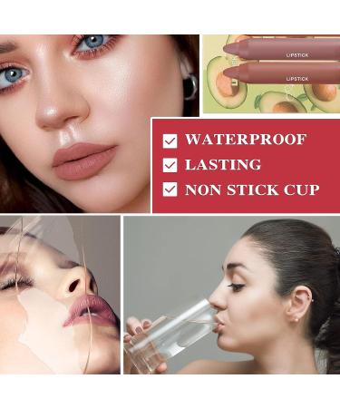 Fusang 3Pcs Nude Matte Lipstick Set - Long Lasting & Nourishing Lipgloss Set | Waterproof Velvet Lip Gloss Set | Crayon Matte Lip Stain for Women - Buy Online on GoSupps.com