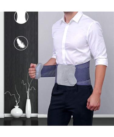 Samnuerly X-Large Lumbar Support Belt | Adjustable Compression & Breathable Protection | Thermal Lower Back Support with Retaining Straps - Buy Online on GoSupps.com