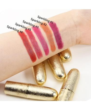 Boobeen Glitter Lipstick - Hydrating Metallic Shine Lip Color for Women and Girls - Buy Online on GoSupps.com