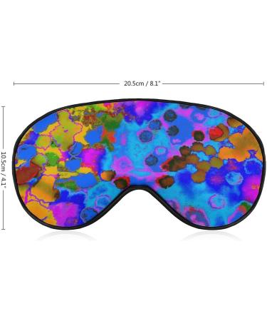 Colorful Tie Dye Sleep Mask for Women | Adjustable Stylish Eye Shades with Elastic Strap - Buy Online on GoSupps.com