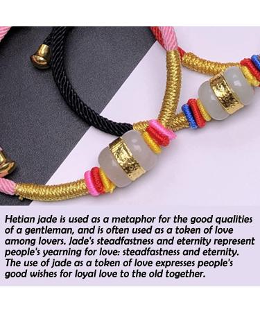 Feng Shui wealth Bracelet Jade bead bracelet Natural Gems Stones Bracelet Lucky Charm Bracelet for Women Men Red String Bracelet Crystal Attract Wealth Money Good Luck Cinnabar ( Color : ( Color : Gol Gold - Buy Online on GoSupps.com