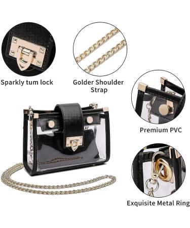 YING YUMEI Clear Crossbody Bag Stadium Approved - Transparent Shoulder Handbag & Clutch - Buy Online on GoSupps.com
