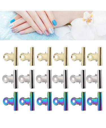 18-part nail tips fastening clip nail extension clip stainless steel clamping clamp.