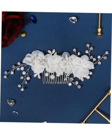 Ipetboom Flower Side Hair Comb Bridal Rhinestone Wedding Hair Accessories for Brides Hair Combs for Women Accessories Tiara for Girls Bridal Headpiece Miss Manual Rhinestones The Flowers - Buy Online on GoSupps.com