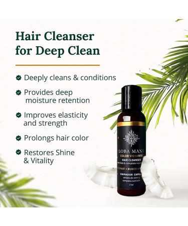 Loba Mane Curly Hair Treatment Set - Mask, Styling Cream & Cleanser - Sulfate-Free, Vegan, Natural & Organic - 2oz - Buy Online on GoSupps.com