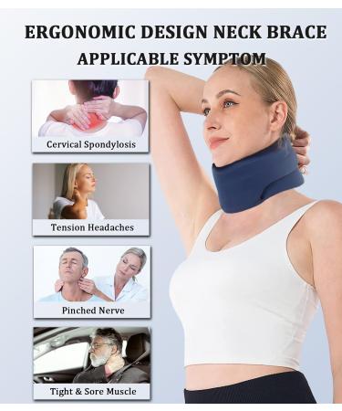 Buy Medium Neck Brace Foam Cervical Collar - Soft Neck Support for Pain Relief & Spine Alignment | Ideal for Sleeping | Men & Women - Buy Online on GoSupps.com