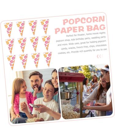 Beavorty 200 Pcs Popcorn Bag Clear Snack Bags Mini Gift Bags for Favors Cookies Bags Candy Bags Clear Goody Bag Cookie Gift Bags Cone Shaped Treat Bags Party Christmas Paper Child Biscuit - Buy Online on GoSupps.com