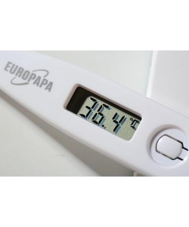 Europapa Digital Fever Thermometers - 2 Pack for Babies Children & Adults | Waterproof with Fever Alarm - Oral Axillary & Rectal Use - Buy Online on GoSupps.com