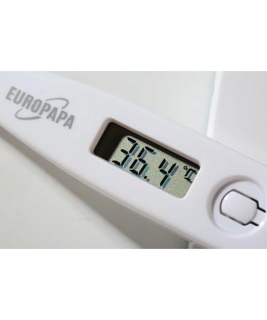 Europapa Digital Fever Thermometer for Babies Children & Adults - Waterproof Oral Axillary & Rectal Use with Fever Alarm (Red) - Buy Online on GoSupps.com