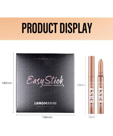 RoseFlower 6 Colors Eyeshadow Shimmer Stick Highlighter Eye Shadow Stick Set Colorful Eyeshadow Pencil Crayon Creamy Waterproof Pearly Sparkle Glitter Cream Stick Pen EyeLiner Makeup for Women Multicolor-c - Buy Online on GoSupps.com