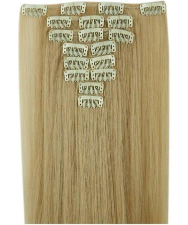 S-noilite 23 Dark Blonde Mix Bleach Blonde Clip In Hair Extensions - 8pcs Full Head Set | Sexy Lady Fashion Choice in 60 Colors - Buy Online on GoSupps.com