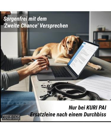 Kuri Pai 3m Dog Leash for Small Dogs | Comfortable Double Linen Leash | Sustainable Bamboo | Red | S Size (280cm x 1.5cm) - Buy Online on GoSupps.com