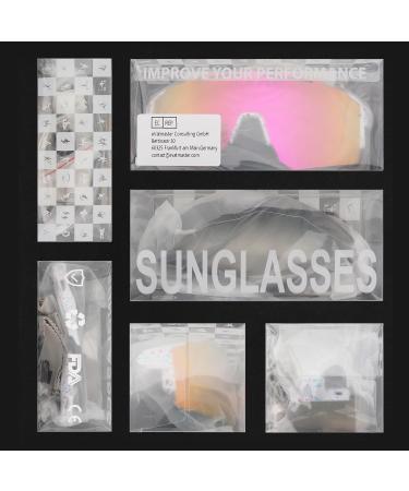 Buy Eninedeuisou UV 400 Sunglasses - Men's & Women's Bicycle Glasses for Outdoor Sports MTB Cycling Running Golf & Baseball - Stylish Pink Safety Glasses - Buy Online on GoSupps.com