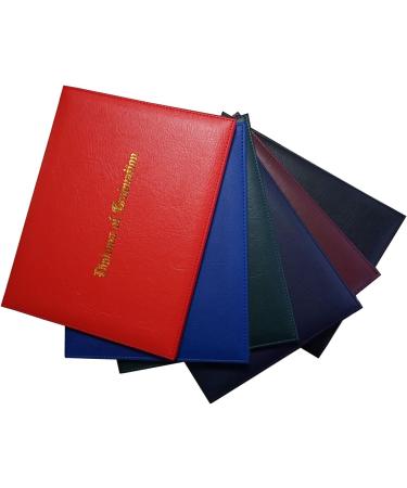 Grad Days Certificate Cover Imprinted Diploma of Graduation Faux-Leather Diploma Holder 8.5 x 11 - Green - Buy Online on GoSupps.com