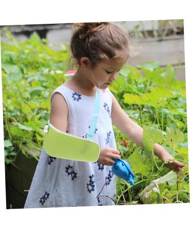 FRCOLOR Arm Sling & Thumb Stabilizer - Adjustable Kickstand Shoulder Support for Kids & Adults - Ideal for Broken Arms & Elbow Injuries - Green - Buy Online on GoSupps.com
