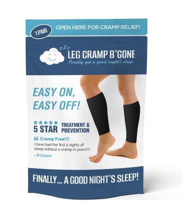 Sleeper Sleeves Can Stop and Prevent Night Leg and Foot Cramps - The Original Easy On  Easy Off - Made in USA - Maximum Calf Size - 14 1/2 INCH Circumference - DO NOT Exceed  Pain Will Increase