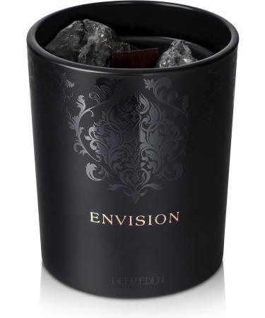 Luxurious Black Orchid & Pine Moss Scented Candle | 7.4 Oz Hand Poured Wood Wick - Manifestation Candle with Natural Soy Coconut & Beeswax - Buy Online on GoSupps.com