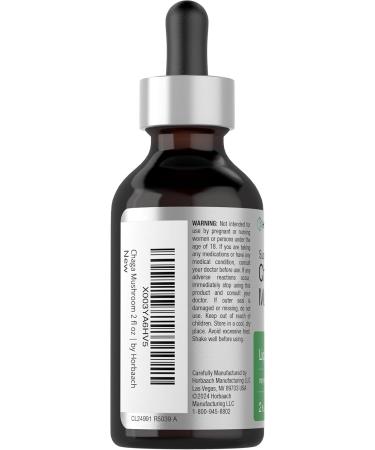 Horb ach Chaga Mushroom Liquid Extract | 2 Fl Oz | Vegetarian Tincture | Alcohol Free | Non-GMO Gluten Free - Buy Online on GoSupps.com