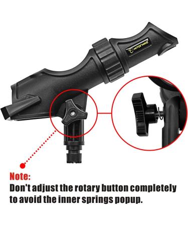 HITORHIKE Universal 360-Degree Adjustable Fishing Rod Holder Kit for Kayak & Boat - Includes Powerlock Rod Holder & Basic Mount - Buy Online on GoSupps.com
