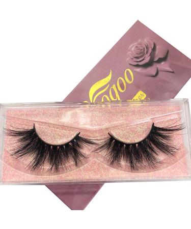 GOO GOO 3D Mink Eyelashes - 25mm Dramatic Long Siberian Mink Lashes - Handmade, Reusable False Eyelashes for Natural Layered Look - 1 Pair - Buy Online on GoSupps.com