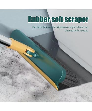 2 in 1 Cleaning Scrub Brush 120 Rotating Detachable Floor Scrub Brush with Long Handle V-Shaped Shower Brush for Cleaning with Squeegee for Bathroom Kitchen 2 in 1 Cleaning Scrub Brush Shower - Buy Online on GoSupps.com