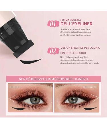 Liquid Pencil Eye Stencil Winged Eyeliner Waterproof Applicator for Makeup Free Makeup Pens Black - Buy Online on GoSupps.com