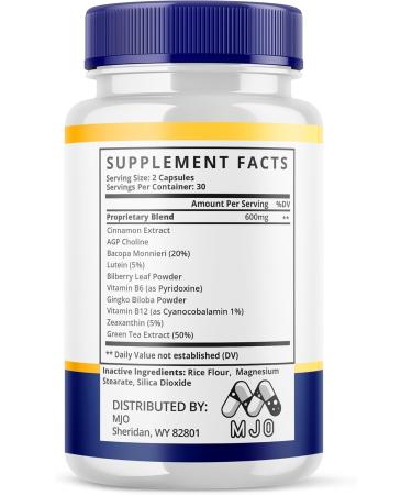 Brain Defender Capsules Official Brain Defender Supplement with All Natural Ingredients Braindefender Advanced Nootroptic Formula with Maximum Strength Vitamins for Health and Wellness (60 Capsules) - Buy Online on GoSupps.com