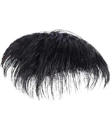 Mens hair patch | hair replacement | Mens hair extensions | Natural black hairs topper Short mens hairpiece Clipon replacement Real human hairs toupee Natural looking extensions for men - Buy Online on GoSupps.com
