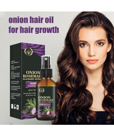 Hongjingda Rosemary Black Cumin Oil 30 ml Black Cumin Hair Growth Mist Natural Hair Growth for Damaged and Weak Hair Fermented Rice for All Hair Types - Buy Online on GoSupps.com