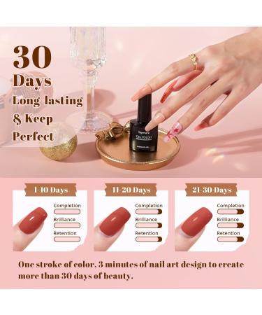 Skymore UV Nail Polish Gel Nail Polish UV Varnishes for Nails 8 ml Gel Nail Polish for UV Lamp 6 Colours UV Gel Nail Polish Nude Pink Gel Polish Gel Polish Ideal Nail Polish Gift for Women - Buy Online on GoSupps.com