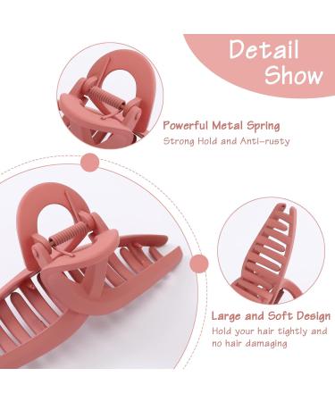 6 Pack Matte Jumbo Claw Clips for Thick & Curly Hair - Extra Large Butterfly Hair Clips for Women - Durable Hair Accessories in Claret - Buy Online on GoSupps.com