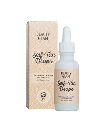 Self -brown face drop for the ultimate Summer Glow - vegan without dyes & silicones beauty glam - self -tan drops - 30 ml