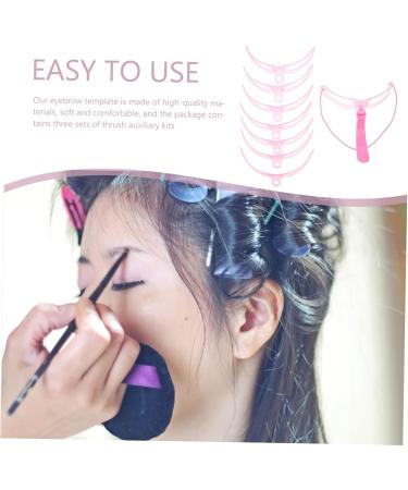 Balacoo 9 Sets Eyebrow Aid Eyebrow Shaping Template Eyebrow Shaping Stencil Plastic Eyebrow Template Shaper 1 count (Pack of 1) Pinkx3pcs - Buy Online on GoSupps.com