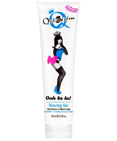 Queen of Ooh la la! Sensitive Moisturising Coconut and Vanilla Shaving Gel For Women 150ml Single