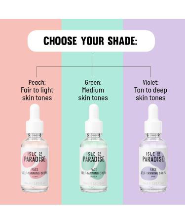 Isle of Paradise Face & Body Self-Tanning Drops 10ml Medium - Buy Online on GoSupps.com