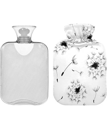 NAANLE 2L Hot Water Bottle with Dandelion Cover - Pain Relief for Menstrual Cramps & Heat Therapy - Buy Online on GoSupps.com