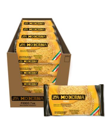 La Moderna Fideo Pasta, Noodles, Durum Wheat, Protein, Fiber, Vitamins, 7 Oz, Pack of 20