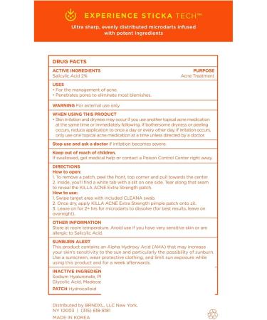 ZitSticka KILLA Lot de 4 patchs anti-acn extra forts de qualit m dicale Patchs avanc s action rapide pour les premiers zits Commence fonctionner en 2 heures 4 Count (Pack of 1) Zit Patches - Extra fort - Buy Online on GoSupps.com