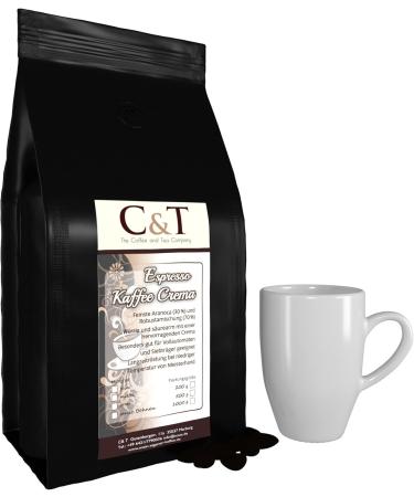  Unsere Kaffees / Espressi ESPRESSO Crema Espresso All-bean coffee 2 x 1000 g freshly roasted by us (100 g/ 1.08) - Buy Online on GoSupps.com
