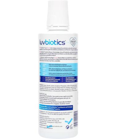 LUVBIOTICS Fluoride-Free Mouthwash with Oral Probiotics & Xylitol | Alcohol-Free, SLS & Parabens Free | Promotes Fresh Breath, Healthy Gums & Teeth - 500ml - Buy Online on GoSupps.com