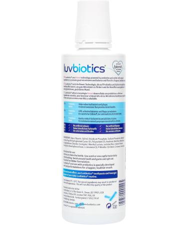 Luvbiotics Fluoride-Free Mouthwash with Probiotics & Xylitol | 500ml 3-Pack | Fresh Breath & Healthy Gums | Alcohol SLS & Paraben-Free - Buy Online on GoSupps.com