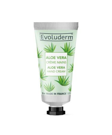 Evoluderm EVOLUDERM Aloe Vera Hand Cream 30ml 97% Naturally Derived Ingredients Vegan Made in France