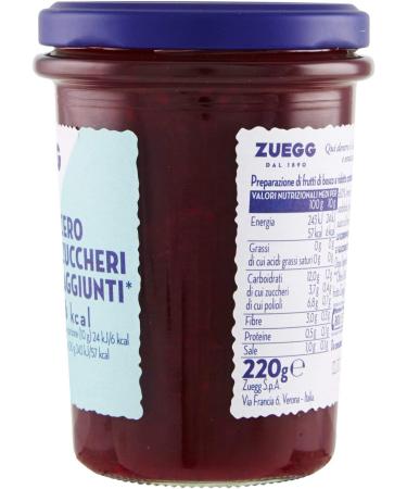 Zuegg Zero Added Sugar Forest Fruits 220g - Buy Online on GoSupps.com